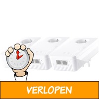 Devolo dLAN 1200+ multiroom WiFi met 3 adapters