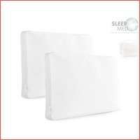 2 x Sleepmed memory foam kussen