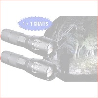 Militaire zaklamp 1 + 1 gratis