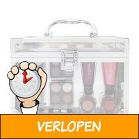 Make-up set doorzichtige koffer