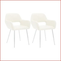 2 x vidaXL eetkamerstoelen