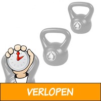 Voordeelset Kettlebells 4, 6 en 8 kg zwart kunststof