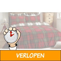 Geruit dekbedset