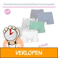 Puma Boxershorts Verrassingspakket Combi/Stripe