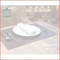 4-pack lederen placemats