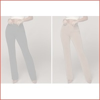 Glitter flared broek