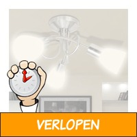 vidaXL plafondlamp met glazen kappen