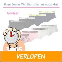 Puma Dames Mini Shorts Verrassingspakket 6-Pack