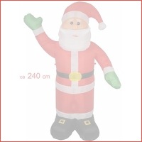 Kerstman opblaasbaar 180 cm