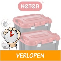 2 x Keter opbergbox Totem