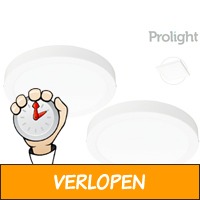 2 x Prolight LED plafondlamp Villo