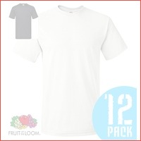 12-pack Fruit of the Loom T-shirts