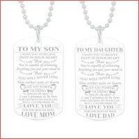 To my son of To my daughter ketting