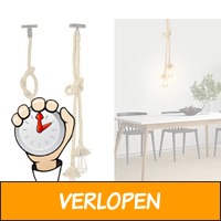 Stoere touwlamp