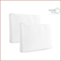 2 x Sleepmed memory foam kussen