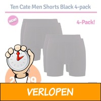 Ten Cate Men Shorts Black 4-pack