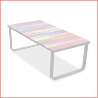 vidaXL salontafel met regenboog-print gl..