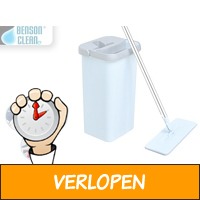 Benson Clean Flat Mop - Met Zelfreinigend Mechanisme