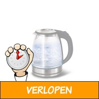 Veiling: Glazen waterkoker met LED-verlichting van Berl..