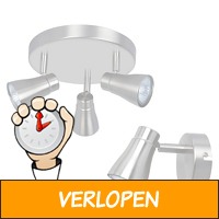 LED's Light Stalen Plafondspot Incl. GU10 - Vandaag 1+1..