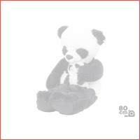 Grote panda knuffel met baby - 80 cm