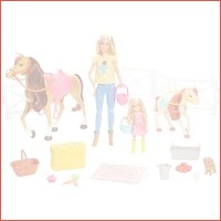 Barbie paard en pony speelset