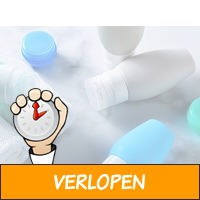 Navulbare Silicone Reisflesjes met Transparante Etui - ..