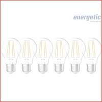 6 x Energetic filament lamp