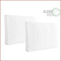 2 x SleepMed Memory Foam kussen