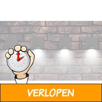 Set van 4 kubus wandlampen