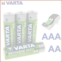 Oplaadbare Varta batterijen