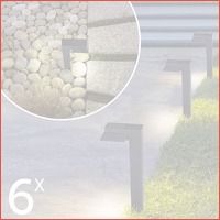 6 x design tuinlampen