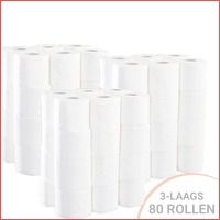 Megapak 3-laags toiletpapier - 80 rollen