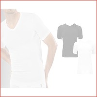 2-pack Bamboe V-hals T-shirts