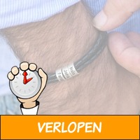 Gevlochten heren armband