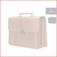 Old West leren laptoptas