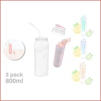 Waterfles met Fruit Filter Infuser - 800..