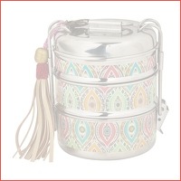 Tiffin lunchbox 3 lagen multikleur