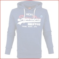 Superdry Hoodie blauw