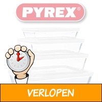 4 ovenschalen van Pyrex Cook&Freeze