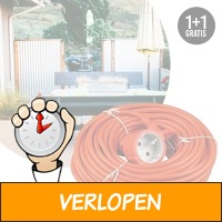 Verlengsnoer 20 Meter - Vandaag 1+1 Gratis