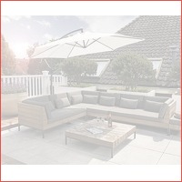 Luxe XXL zweefparasol 3 meter Creme