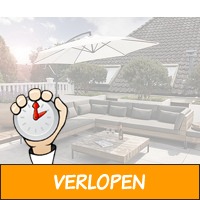 Luxe XXL zweefparasol 3 meter Creme