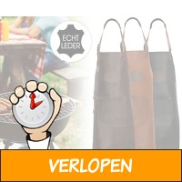 Leren BBQ schort