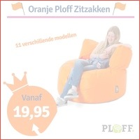 Koningsdagaanbieding Oranje Ploff zitzak..