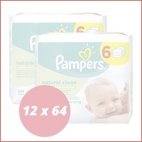 Pampers baby wipes Natural Clean