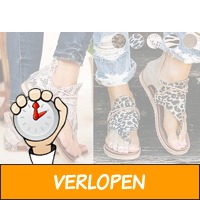 Sandalen met dierenprint voor dames | Nu met korting in..