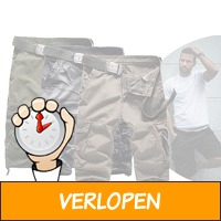 Korte cargo broek voor heren