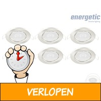 6 x Energetic dimbare LED Downlight