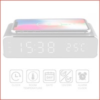 Smart Alarm Clock with Wireless Phone Ch..